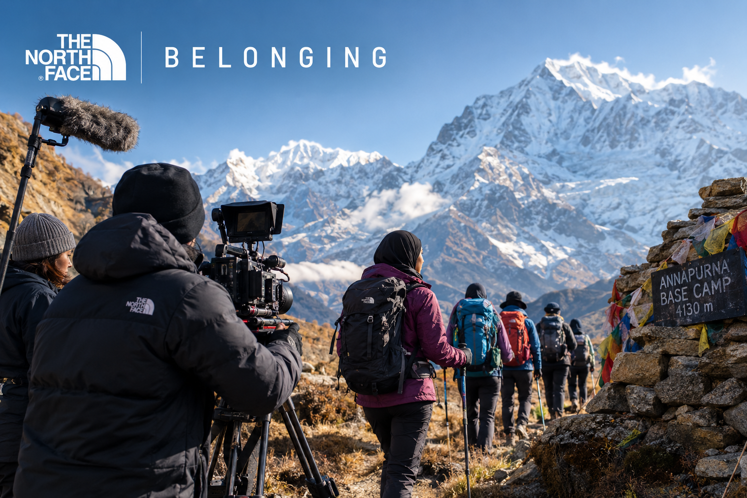 The North Face BELONGING production on the Annapurna Base Camp trek in Nepal